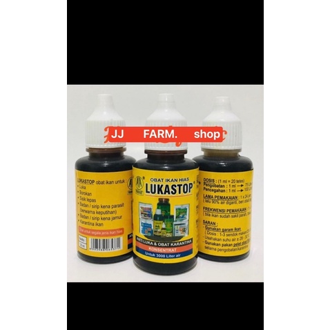 LUKA STOP LUKASTOP obat ikan hias koi koki louhan cupang guppy jamur dll