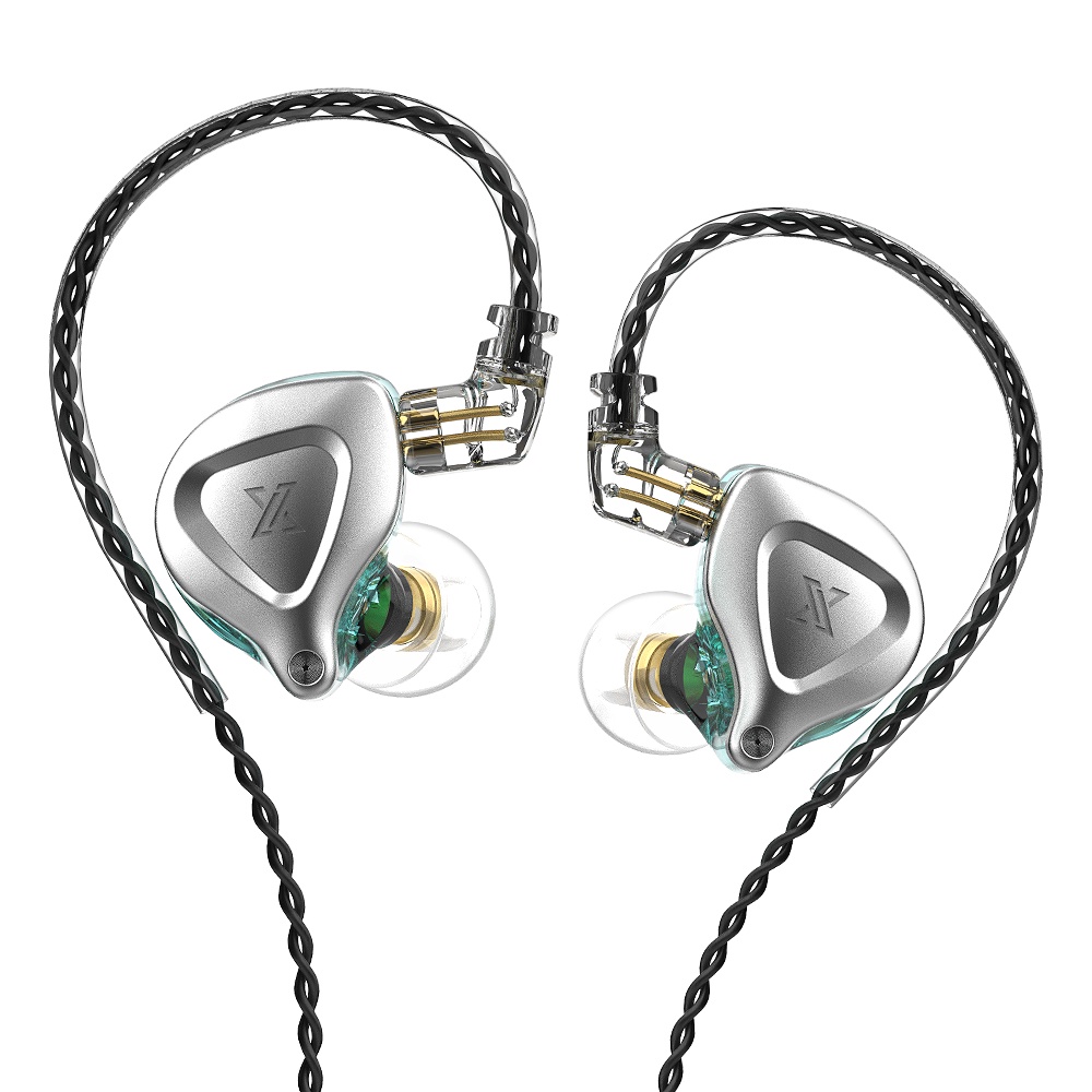 Qkz Zx2 Earphone In Ear Hifi 1ddd Dynamic Heavy Bass Bahan Metal Dengan Mic