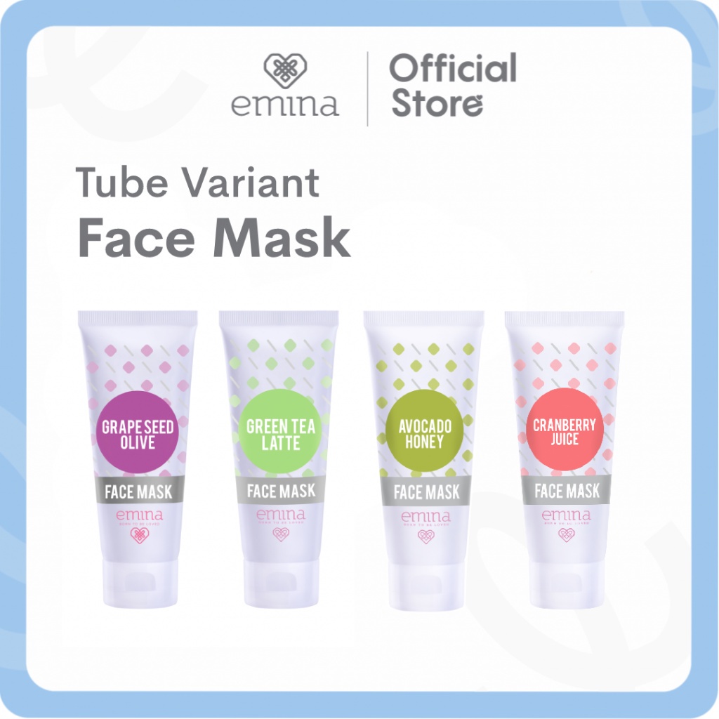 Emina Face Mask 60ml - Tube Mask Variant BISA COD