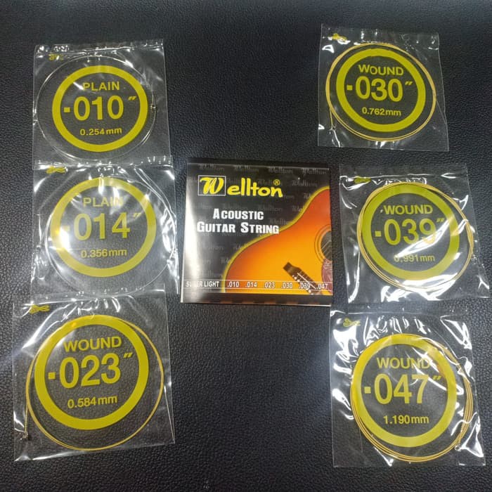 Senar gitar Akustik WELLTON 010 / Acoustic Guitar String WELLTON 010