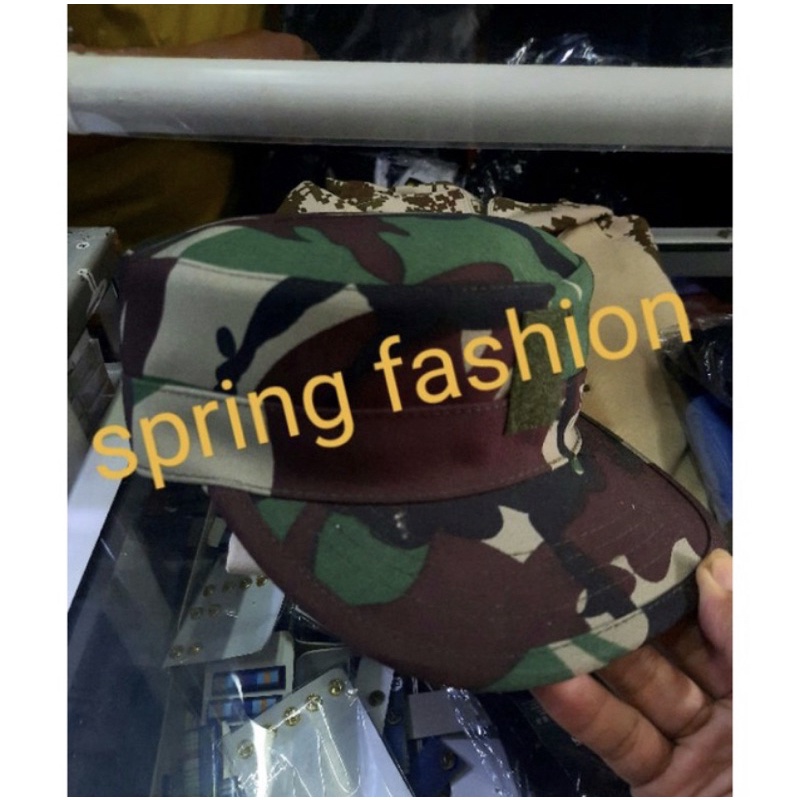 Topi Komando Malvinas - Topi Komando Au - Topi Pet Loreng Malvinas - Topi Pet Loreng AU - Topi Komando TNI - Topi Pet TNI
