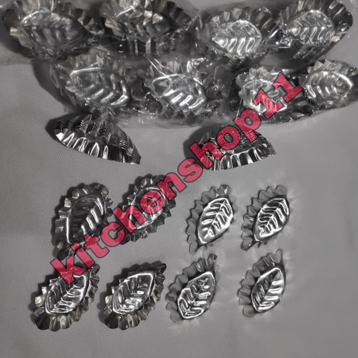 20pcs Cetakan nastar daun besar / cetakan nastar daun besar / loyang nastar bentuk daun ukuran 5cm