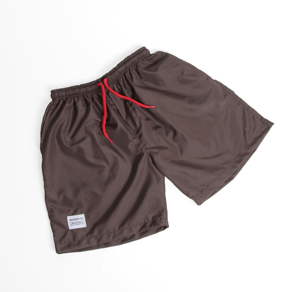 Raokin Celana Pendek Pria Boardshort Distro Dark Brown