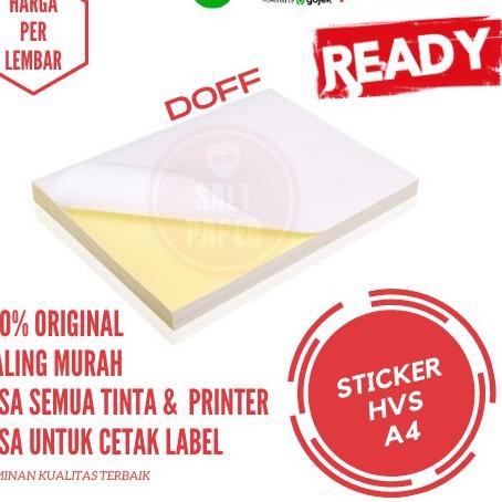 

Baru TTC Kertas Stiker HVS A4 - isi 30 lbr / Kertas Stiker / Sticker HVS Doff / Kertas Sticker HVS M