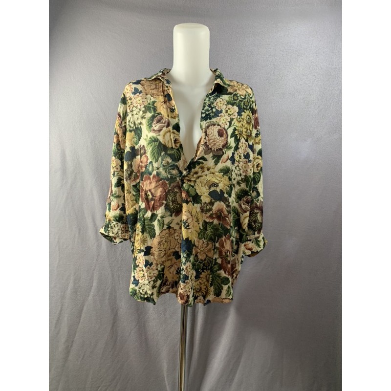 ZARA Floral Blouse