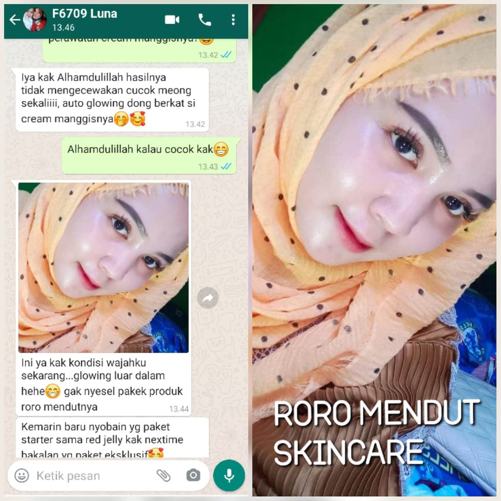 Roro Mendut Red Jelly Premium Super Wajah Glowing Sleeping Mask Whitening + Anti Aging BPOM Original