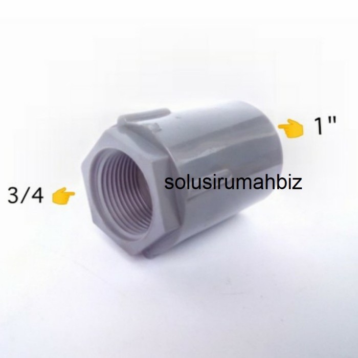 FAUCET SOCKET 25 X 20 DRAT 3/4&quot; SOK 1 dalam 3/4 in 3/4X1 OR 1X3/4