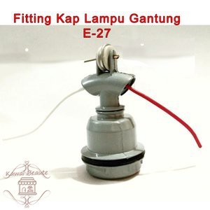 Fitting Batu E27 Pioline/ Fitting wd E27 Asli Batu Bukan Plastik waterproof kap gantung WD keramik outdoor