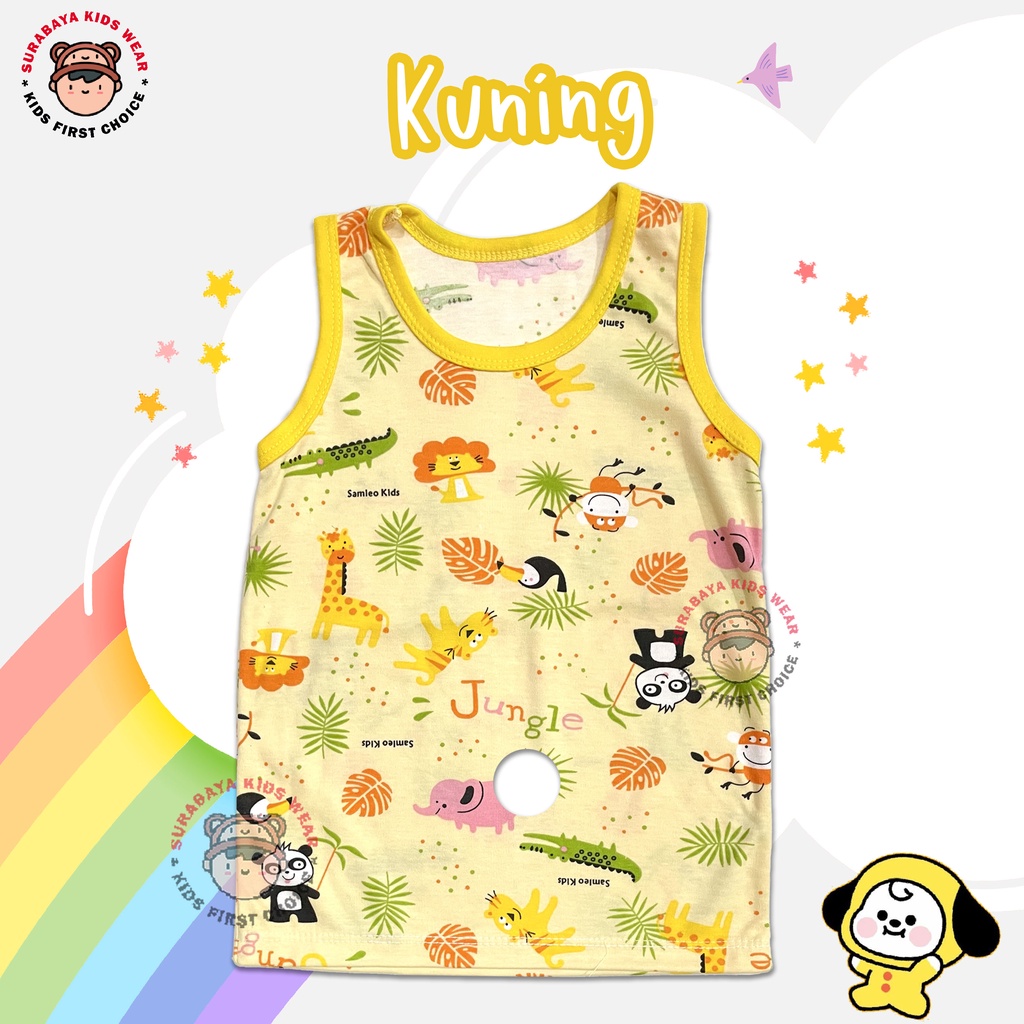 Kaos Singlet Anak Laki - Laki Warna Motif Panda