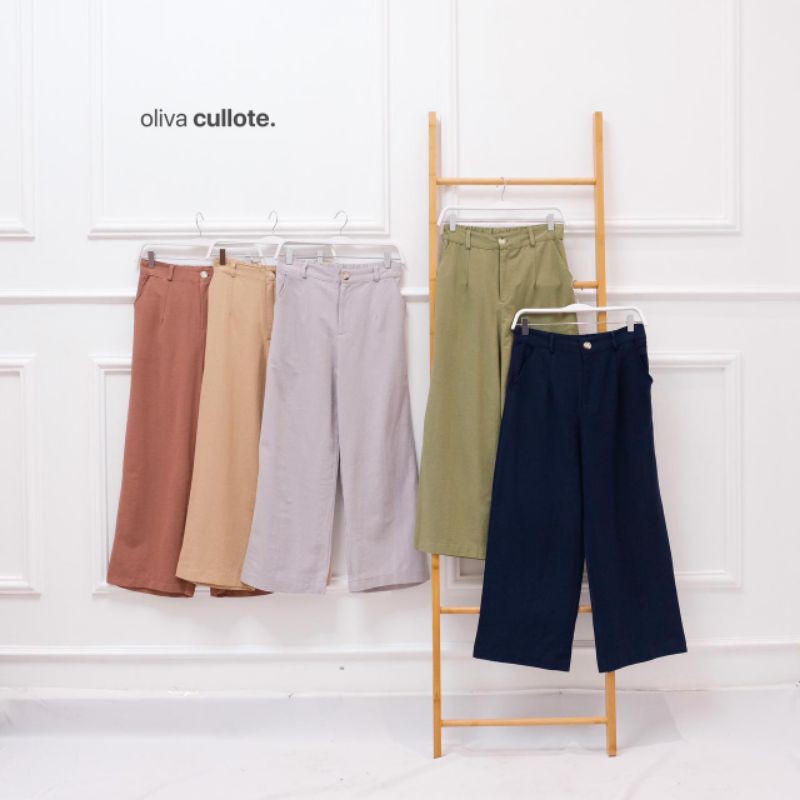 OLIVIA CULLOTE | KULOT WANITA CELANA PANJANG HIGHWAIST 7/8