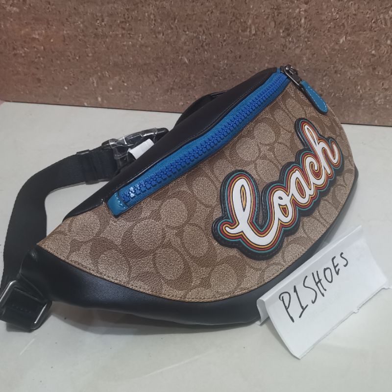 Tas Sling bag coach Mirror quality bodybag leather kulit asli