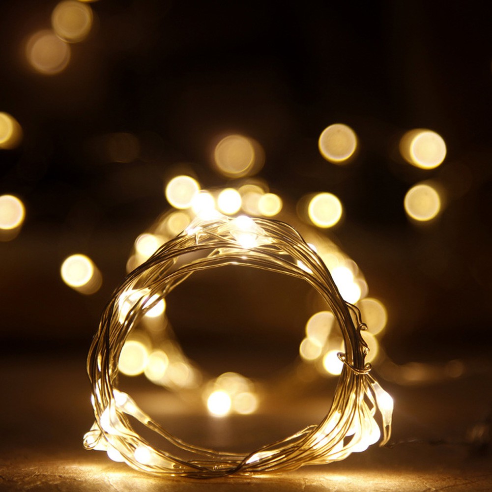 【SALE】Copper Wire LED String Lamp Fairy lights For Christmas New Year Xmas Wedding Decoration