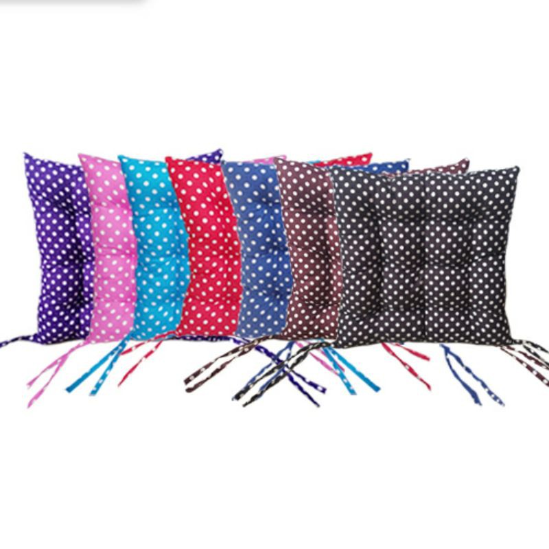 Bantal Alas Duduk Polkadot 45x45cm Bantal Sofa Bantal Kursi Bantal Lesehan Multifungsi