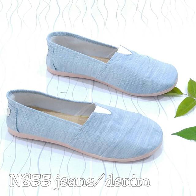 Borneo NS55 SEPATU FLATSHOES Kanvas  (6 WARNA)