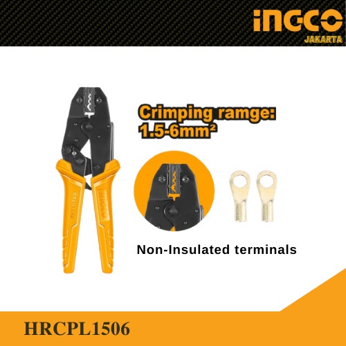 Tang Krimping (9&quot;) Ratchet Crimping Plier INGCO HRCPL1506 Press Skun