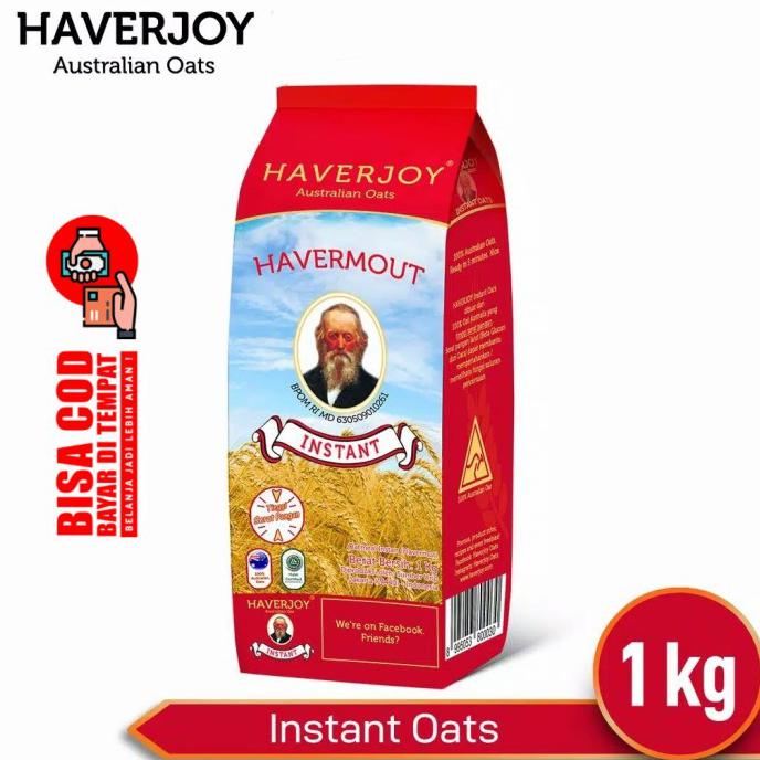

TERMURAH Haverjoy havermout instan oatmeal 1000gr Kode 602