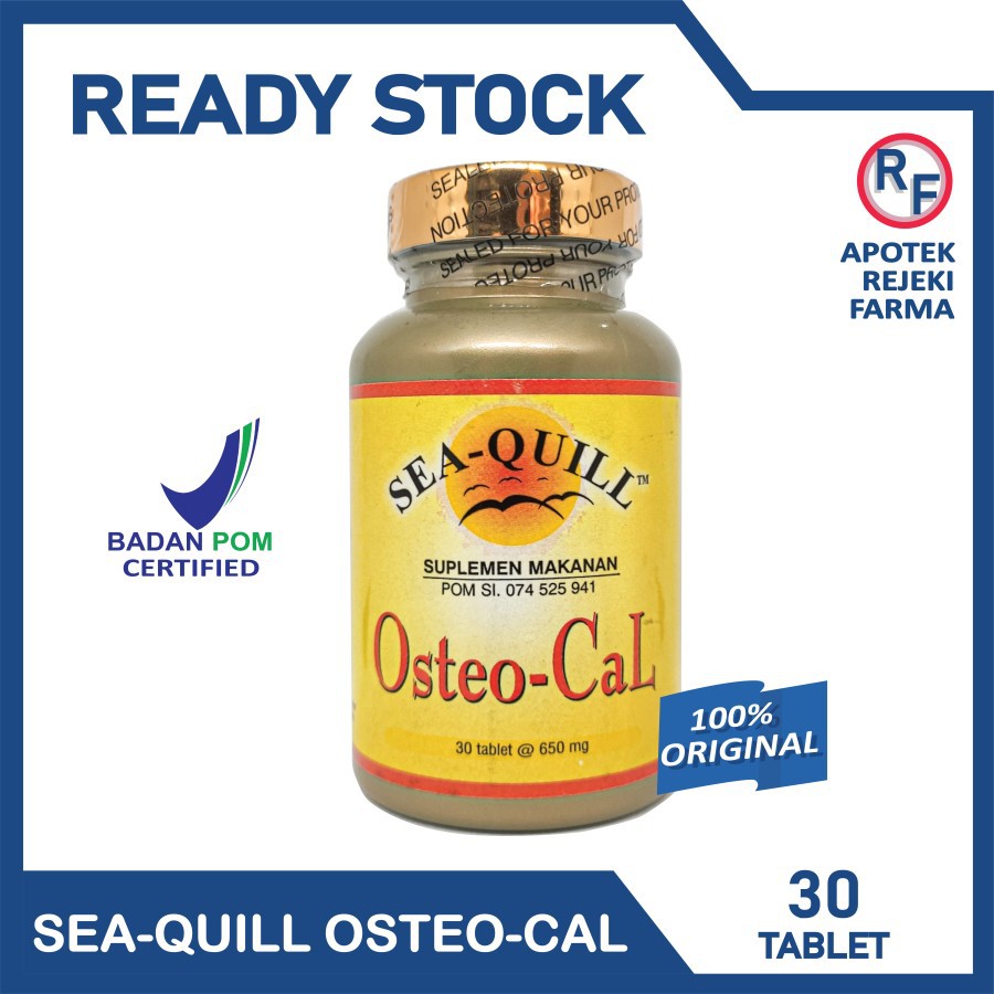 [ BPOM ] Sea-Quill Osteo-Cal Isi 30 Tablet 650 mg - SeaQuill OsteoCal