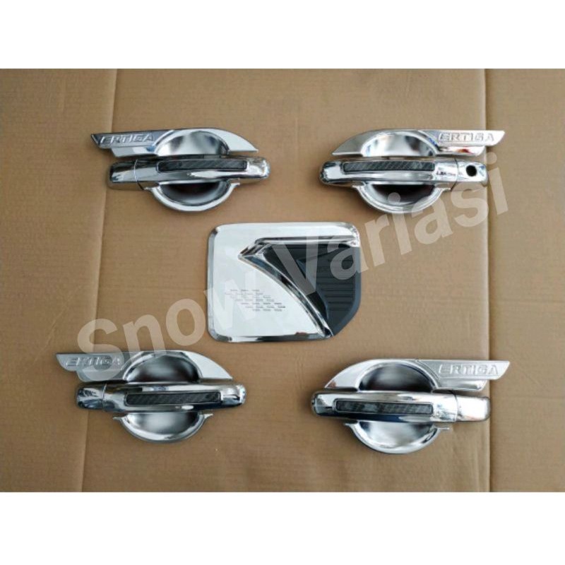 Paket outer handle tank cover Ertiga 2016 2017 chrome jsl