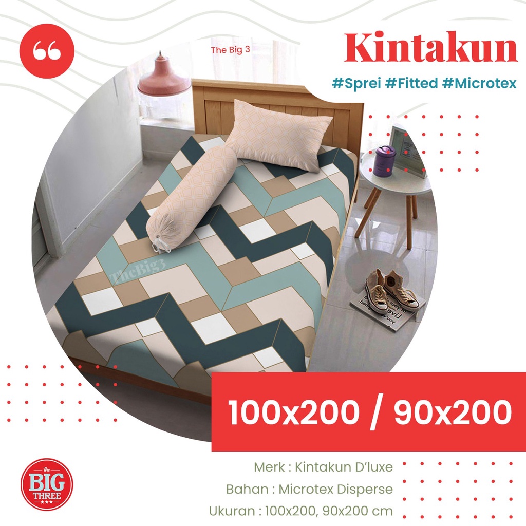 KINTAKUN Sprei 100x200 / 90x200 Motif Arfana Ambar Alya Zafia Dahayu Viuna Varen Gian Shakila Rafly Iswara Nadhar Nabila Janitra Kartika Tarani Utari Wira - SP 100 90 DLX TBT