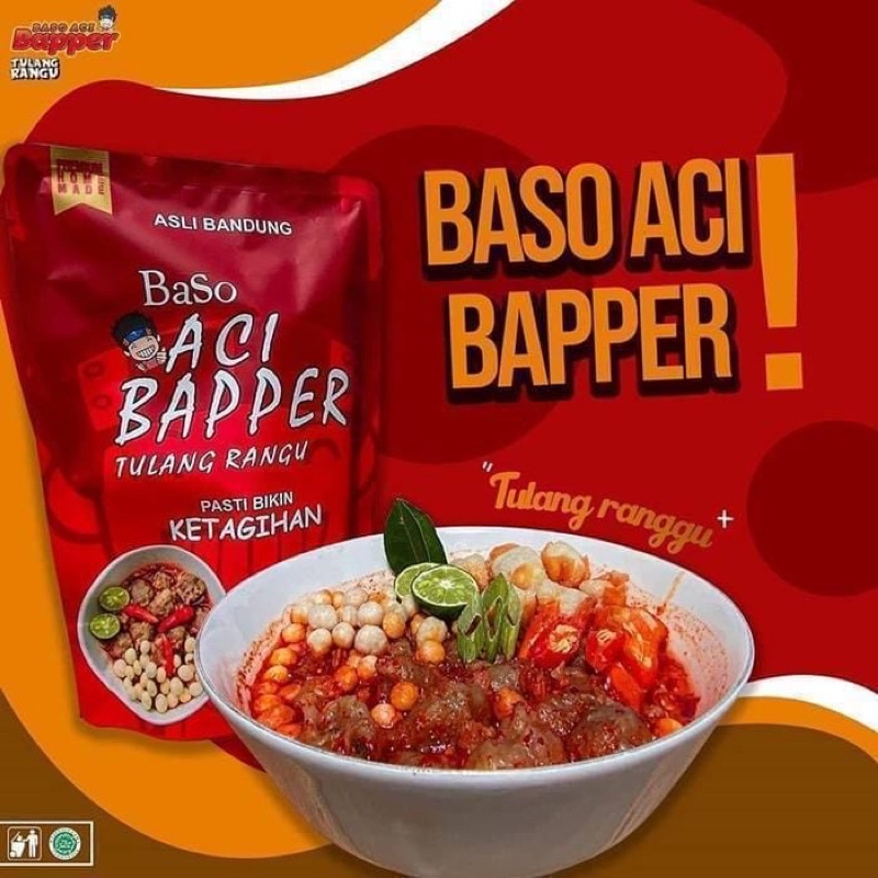 Jual Kakarak Food Baso Aci Bapper Tulang Rangu 220gr Original Shopee