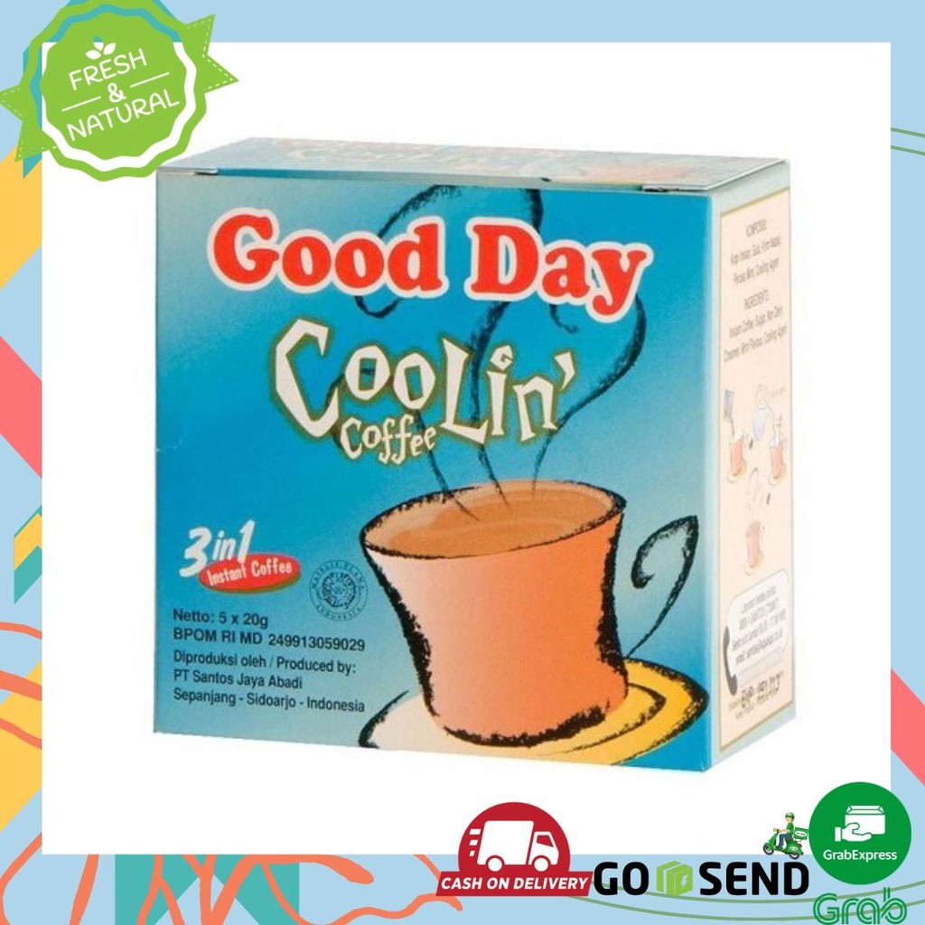 

GOODAY COOLIN COFFE (1 pack isi 5 sachet )