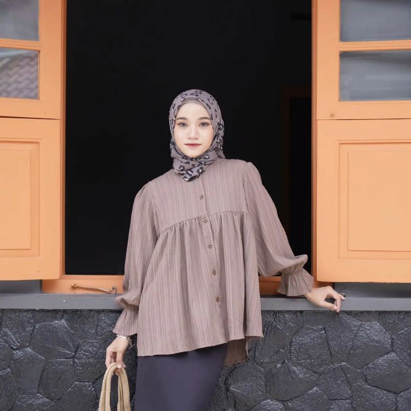 Arina Blouse / Atasan Crincle Lady Shena