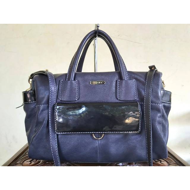 [NEGO] TAS/BAG DONINI Navy Blue / Biru Dongker Preloved