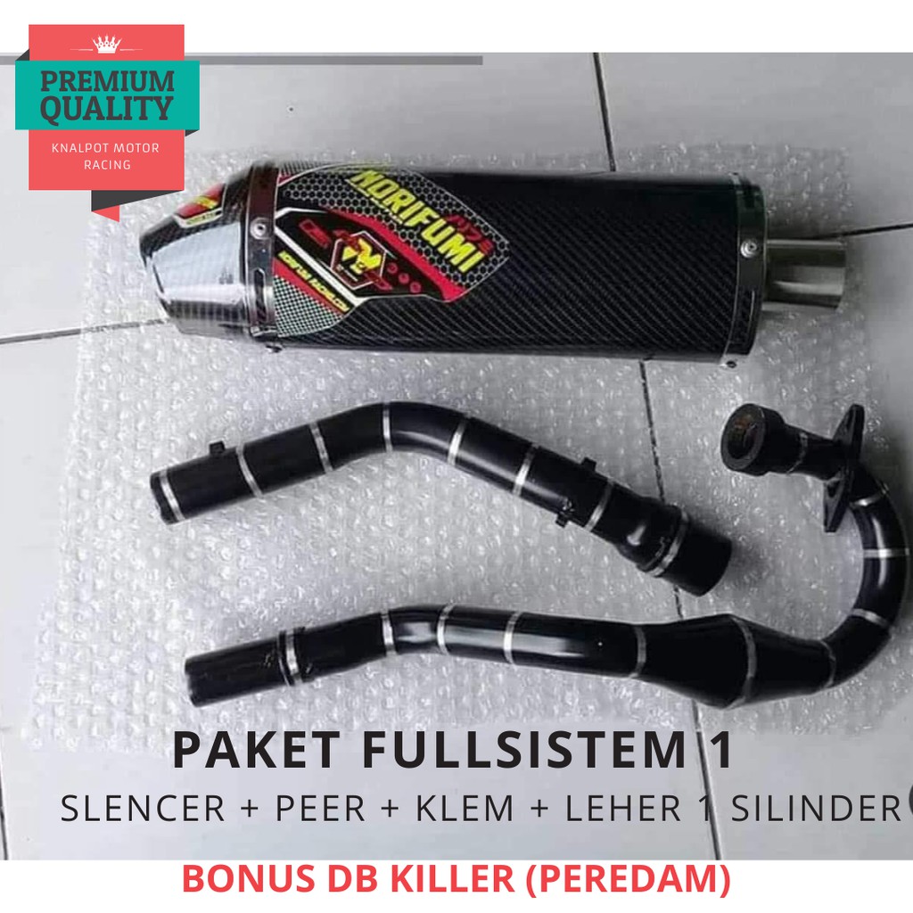 FULLCACING KNALPOT NORIFUMI MOTOR RACING  KLX PABRIK GROSIR PURBALINGGA NINJA CBR BYSON VIXION TIGER