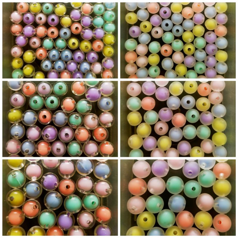 

Mote Arcylic Transparant Isi Bulat Bening dan Dof