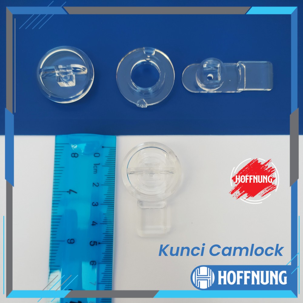 Kunci Camlock Loker Akrilik Kotak Gembok Pengaman Plastik Cam Lock Acrylic Box