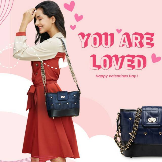 Amour bag tas terbarujimshoney warna hitam/black