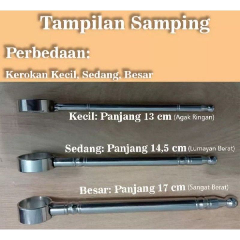 Alat KEROKAN Stainless Ring/kerikan logam masuk angin punggung