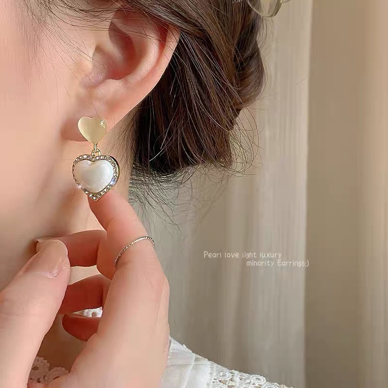 French Exquisite Women Stud Earrings Anting Gaya Korea2023Baru Aksesoris Fashion Anting Set Anting