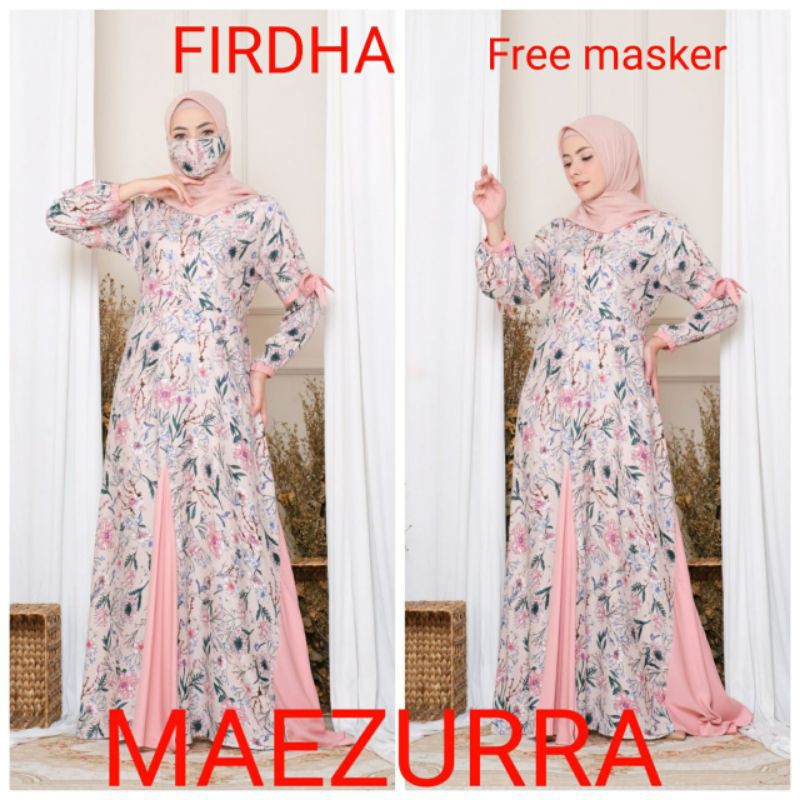 Daster arab MAEZURA FIRDHA Dress Rayon Motif Super klok