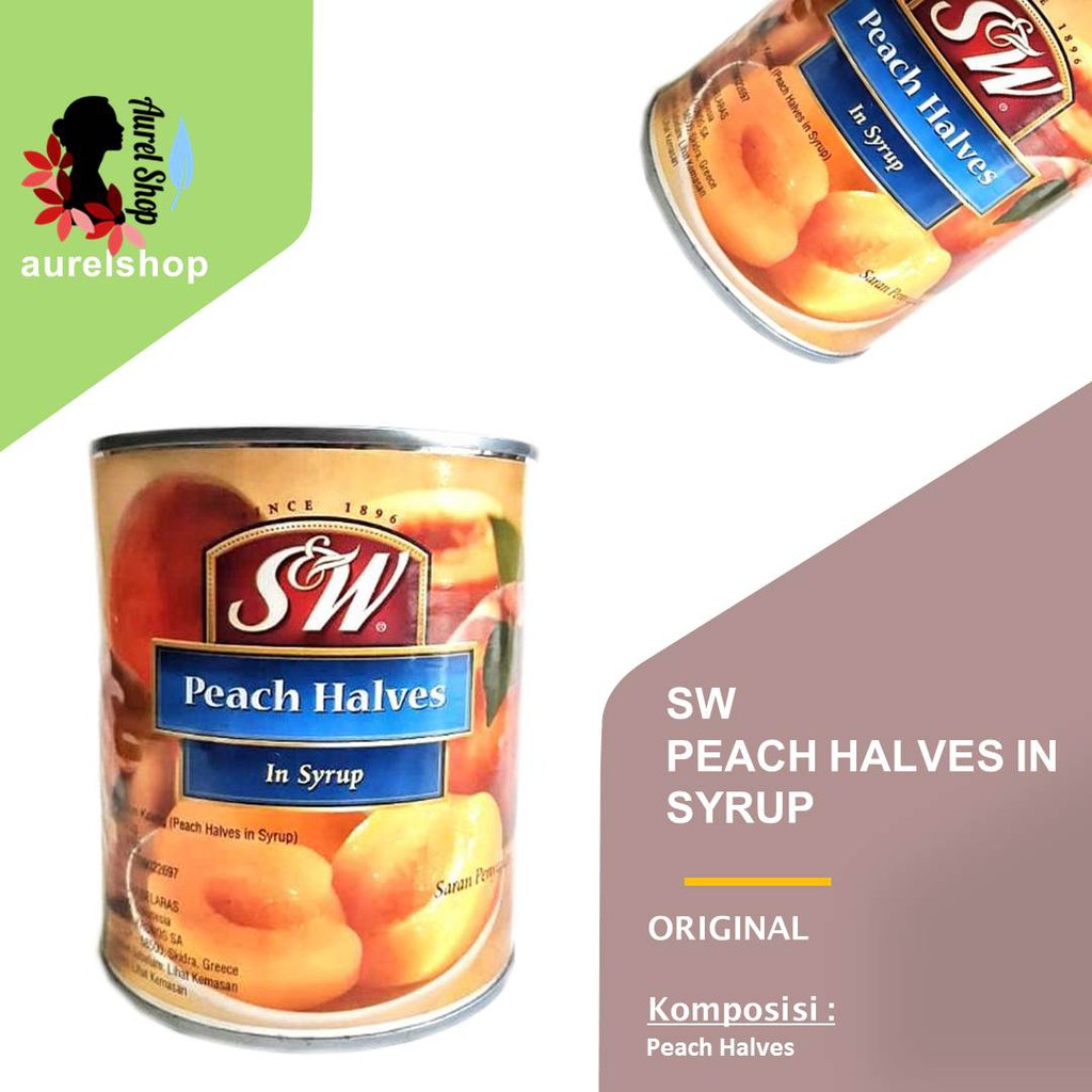 

SW Peach Halves kemasan Kaleng 825 gram