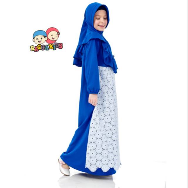 Gamis anak ragga kids biru benhur
