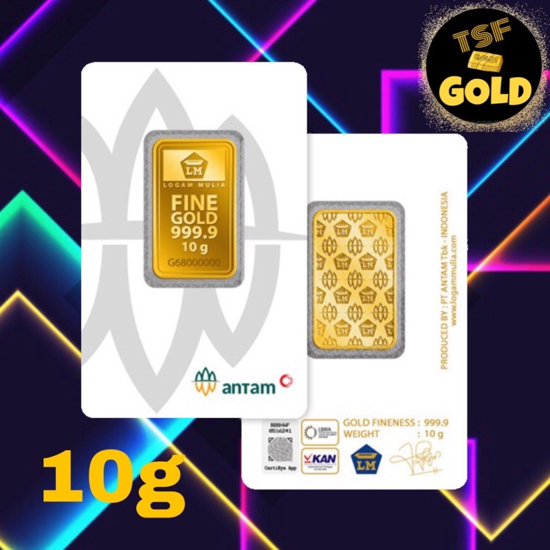 Emas antam 10 gram/logam mulia/LM/sertifikat asli terbaru/certieye