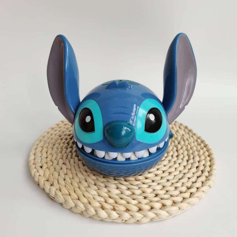Lilo Stitch Action Figure Crocodile Bite Finger Stitch Dentist Push Teeth Funny Game Model Toys for Kids