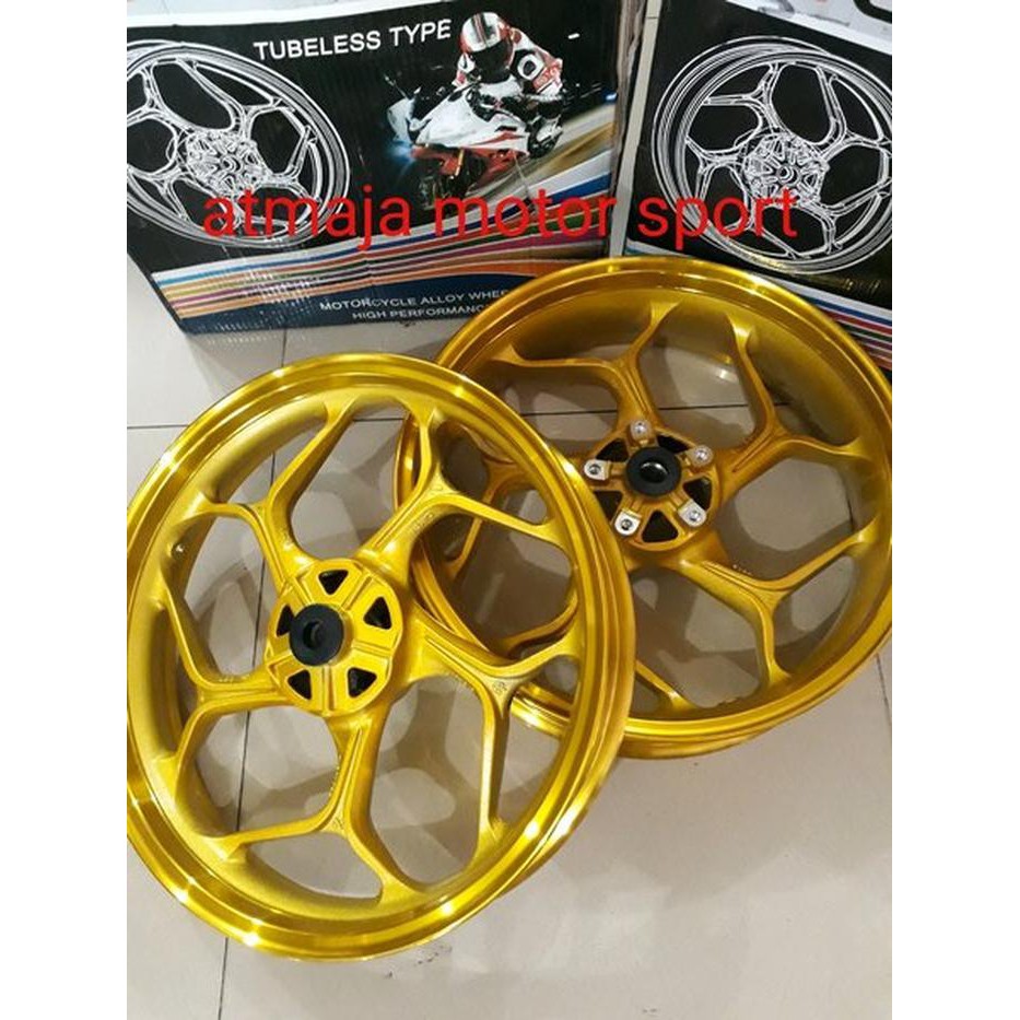 Jual Velg Set AXIO VIXION NEW CB150R MEGAPRO NEW Tapak Lebar Diskon Shopee Indonesia