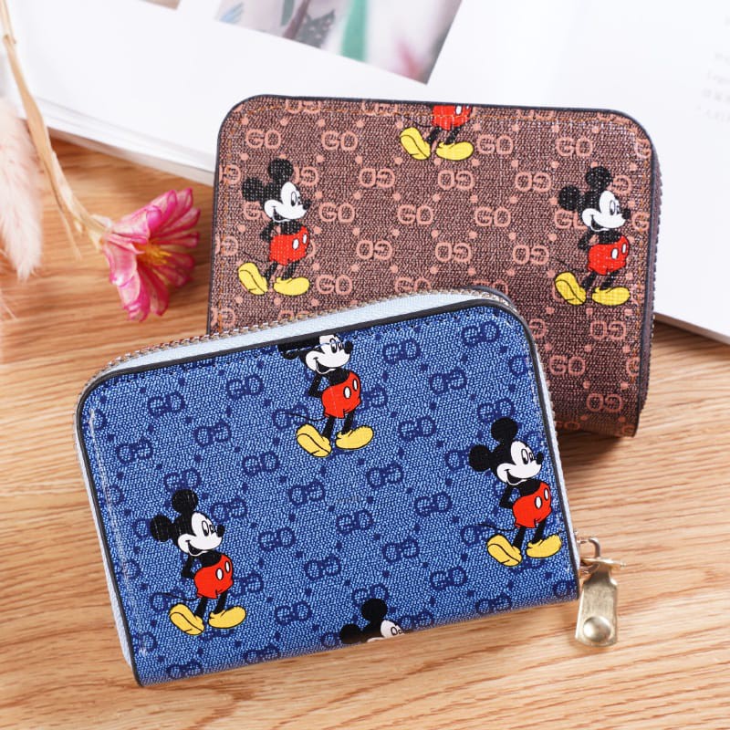 (COD) Dompet Kartu Wanita Mickey Wallet Coin Card Pocket MALL SHOPPING