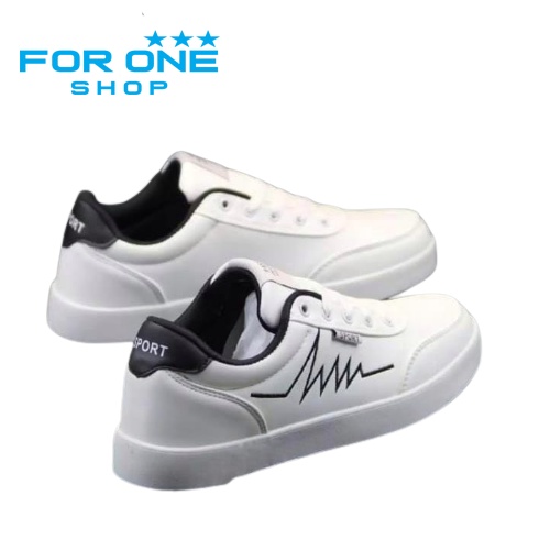 SEPATU sport fashion putih garis hitam sepatu pria casual sepatu fashion sport terlaris