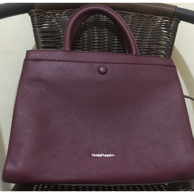 Preloved Tas Hush Puppies (Maroon)