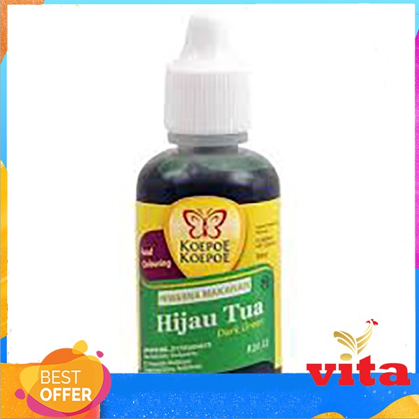 

Koepoe Koepoe Hijau Tua Pewarna 30ml