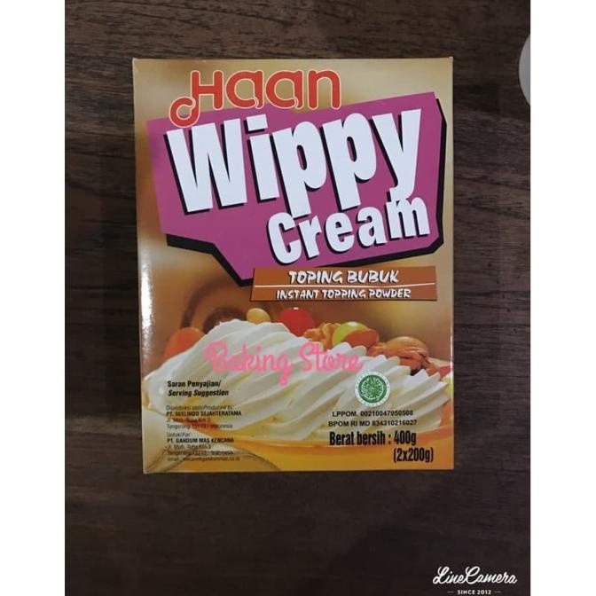 

(BISA COD) Haan Wippy Cream - Whipped Cream 400gr STOK TERBATAS Kode 535