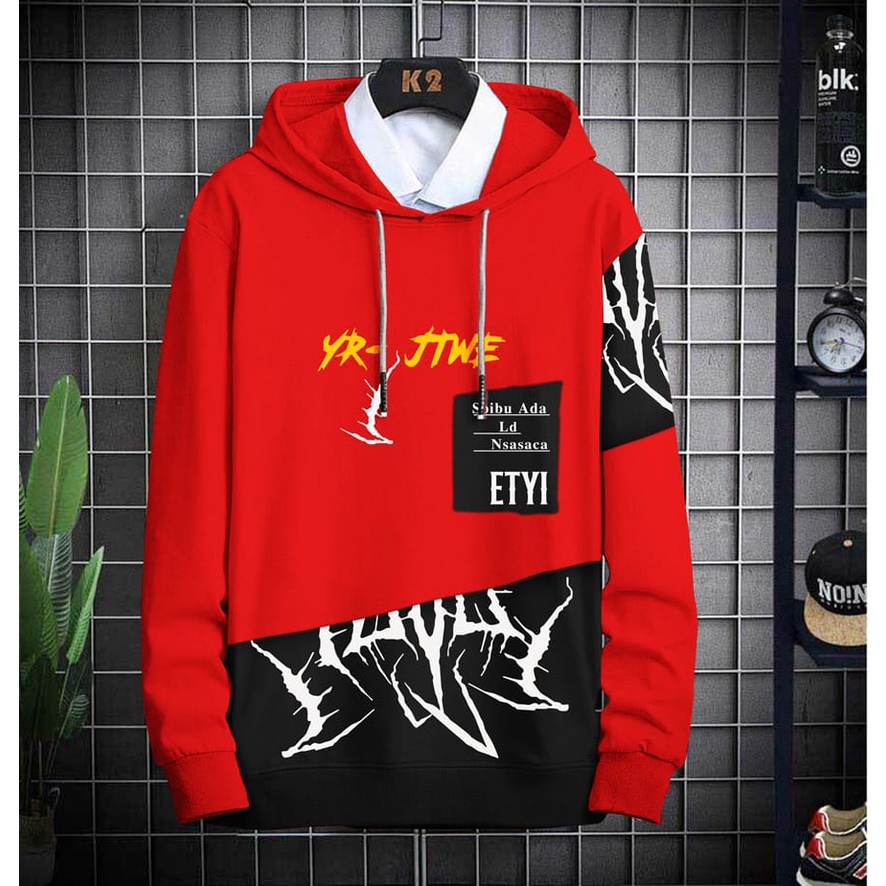 Hoodie Pria / Hodie Pria / Jaket Pria / Sweater Hoodie JTWE Bahan Fleece UK L-XL