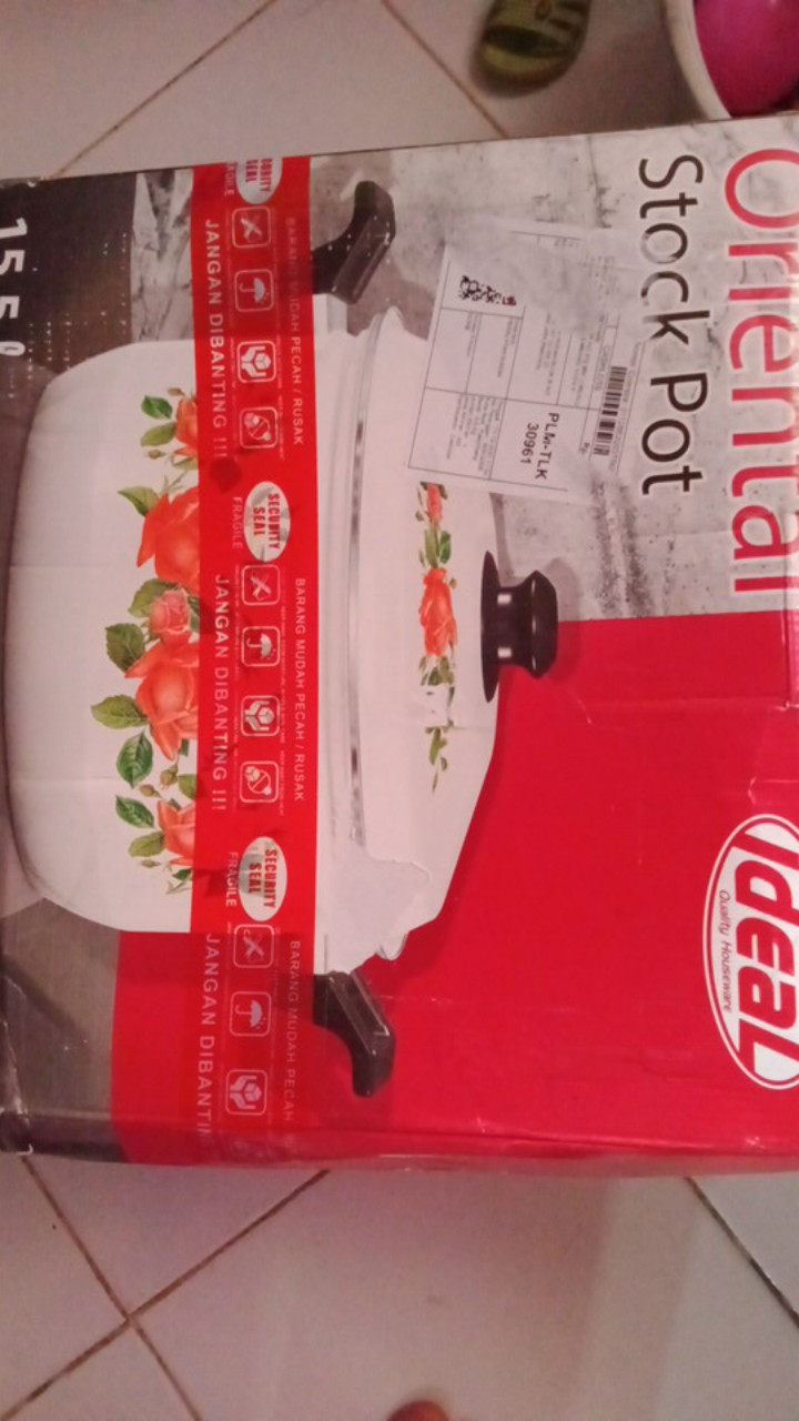 Panci Stokpot Enamel  30cm, 34cm, 40cm Ideal