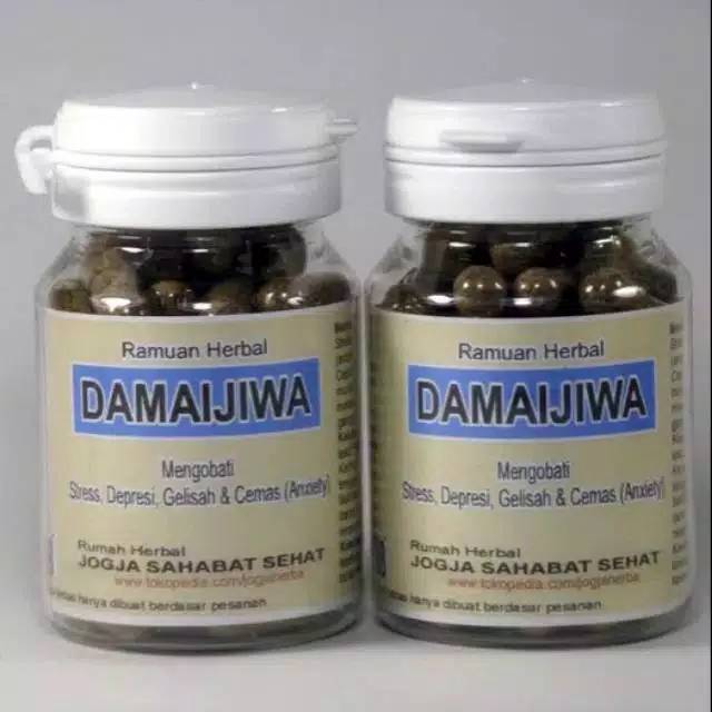 "DAMAIJIWA" HERBAL OBAT STRES DEPRESI CEMAS / ANXIETY GELISAH GANGGUAN TIDUR
