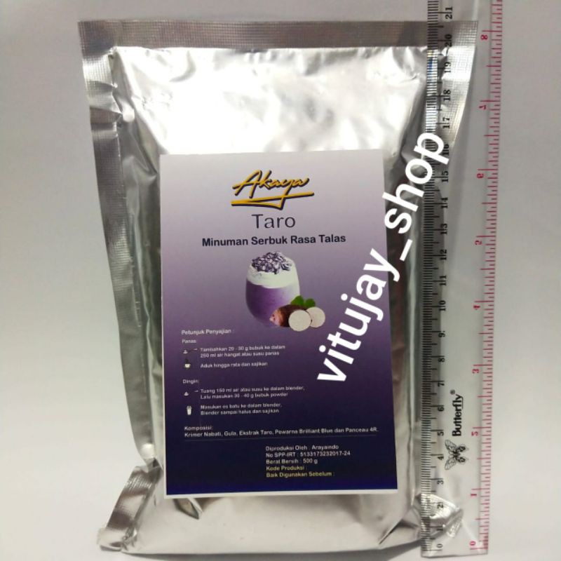 

taro milk akaya 500 gram bubuk minuman