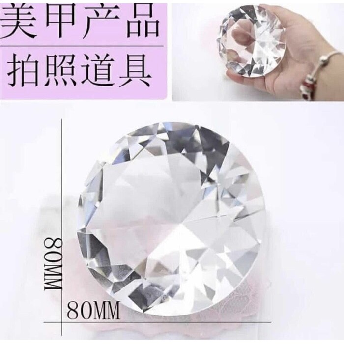 Berlian diamond nailart aksesoris kuku nail display diamond 80mm Produk Good Quality