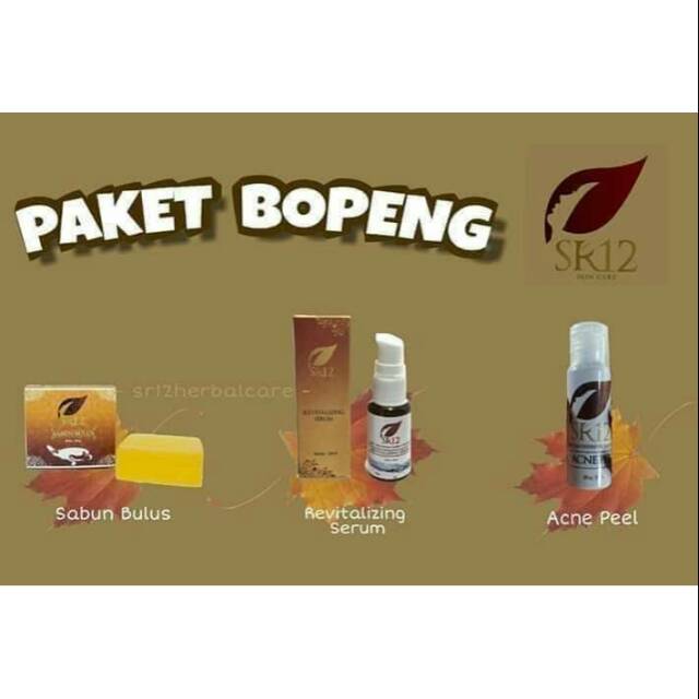 Obat Bopeng Best Seller Paket Bopeng SR12 Herbal Skincare/Paket ampuh hilangkan bopeng